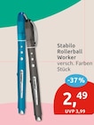 Rollerball Worker von Stabilo im aktuellen budni Prospekt