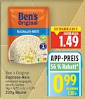 Express-Reis von Ben's Original für 0,99 € bei E center im Angebot Express-Reis von Ben's Original im aktuellen E center Prospekt