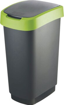 Poubelle 25L TWIST noir/anthracite ou noir/vert - Géant Casino à Toulouse Poubelle 25L TWIST noir/anthracite ou noir/vert en promo chez Géant Casino Toulouse à 9,50 €