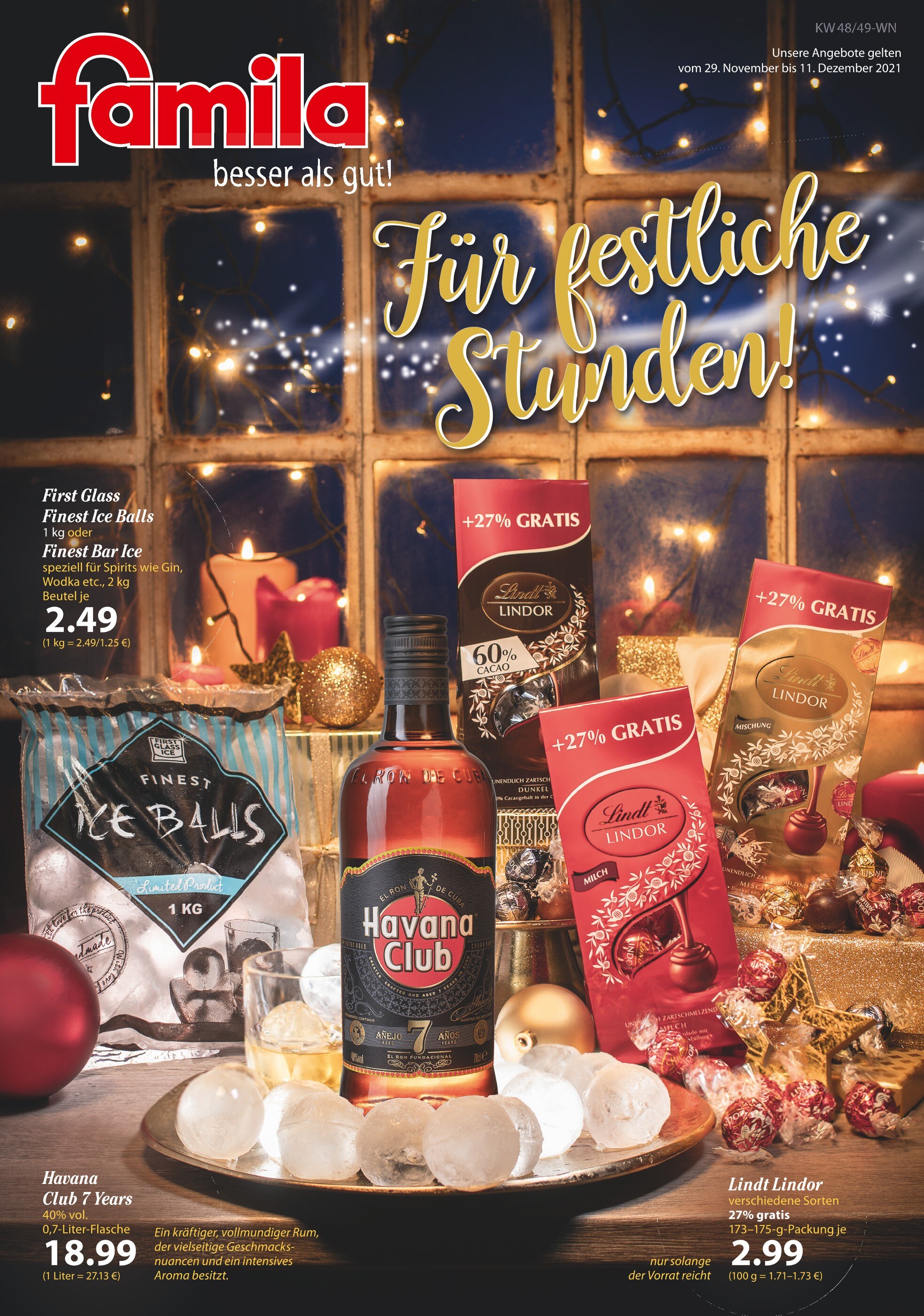 famila Nordost Prospekt für Schwentinental mit 24 Seiten famila Nordost Prospekt für Schwentinental: "Für festliche Stunden!", 24 Seiten, 29.11.2021 - 11.12.2021