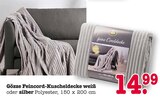 Feincord-Kuscheldecke weiß oder silber Angebote von Gözze bei E center Ettlingen für 14,99 €