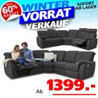 Aktuelles Fernando Ecksofa Angebot bei Seats and Sofas in Bremen ab 1.399,00 €