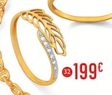 Bague diamants - E.Leclerc Bague diamants à 199,00 € dans le catalogue E.Leclerc