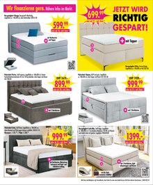 Boxspringbett im aktuellen SB Möbel Boss Prospekt (Bielefeld) Boxspringbett im SB Möbel Boss Prospekt "JETZT WIRD RICHTIG GESPART!" mit 12 Seiten (Bielefeld)