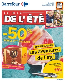 Catalogue Carrefour à Courrières, avec 48 pages Prospectus Carrefour à Courrières, "LE MAG DE L'ÉTÉ", 48 pages, 12/07/2022 - 18/07/2022