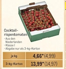 Cocktailrispentomaten Angebote bei Metro Frechen für 4,99 €