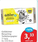 Recycling Toilettenpapier von Goldeimer im aktuellen budni Prospekt für 3,33 €