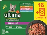 Sachet repas pour chat stérilisé poulet, dinde, saumon et truite - Ultima en promo chez Netto Sachet repas pour chat stérilisé poulet, dinde, saumon et truite - Ultima dans le catalogue Netto