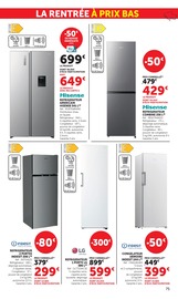 Promos Congélateur dans le catalogue "LES PRIX BAS Spécial rentrée" de Hyper U Congélateur en promo dans le catalogue Hyper U à la page 75