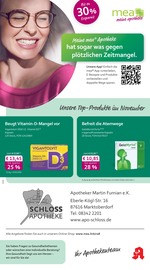 mea - meine apotheke Apotheken Prospekt der aktuellen Woche mit 4 Seiten, gültig von 01.10.2026 bis 31.10.2026, in Biessenhofen und Umgebung Aktueller mea - meine apotheke Apotheken Prospekt in Biessenhofen und Umgebung, "Unsere September-Angebote" mit 4 Seiten, 01.10.2026 - 31.10.2026
