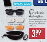 Sportbrille mit Wechselgläsern von CRANE im aktuellen ALDI Nord Prospekt