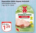 Veganer Aufschnitt Angebote von Rügenwälder Mühle bei GLOBUS Nettetal für 1,29 €