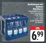 Mineralwasser im Angebot bei EDEKA in Schweinfurt Mineralwasser Angebote von Bad Brückenauer oder Kondrauer bei EDEKA Schweinfurt für 6,99 €