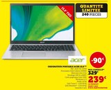 Ordinateur portable acer 15,6" - Acer en promo chez Super U Cholet à 239,00 €