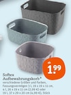 Aufbewahrungskorb Angebote von Softex bei tegut Stuttgart für 1,99 €