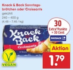 Sonntagsbrötchen von Knack & Back für 1,79 € bei Netto Marken-Discount im Angebot Sonntagsbrötchen von Knack & Back im aktuellen Netto Marken-Discount Prospekt