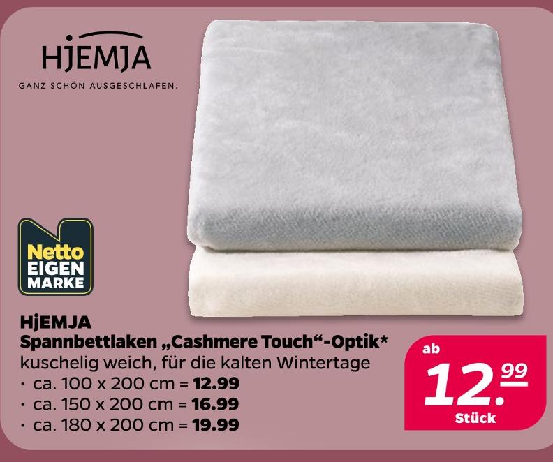 Spannbettlaken „Cashmere Touch“-Optik