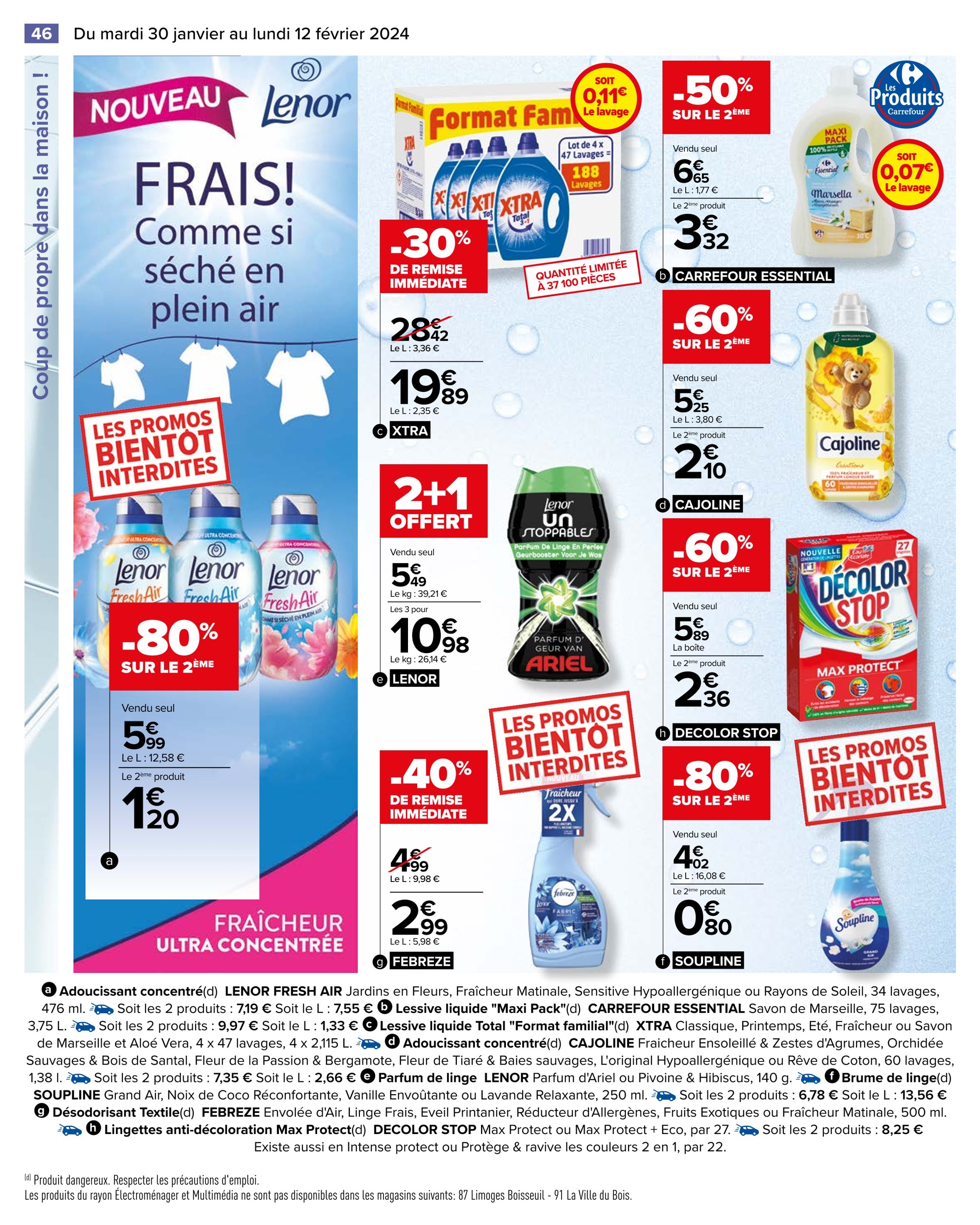 Soupline Carrefour ᐅ Promos et prix dans le catalogue de la semaine