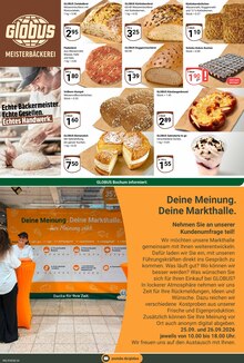 Brötchen im aktuellen GLOBUS Prospekt (Bochum) Brötchen im GLOBUS Prospekt "Aktuelle Angebote" mit 23 Seiten (Bochum)