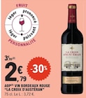 AOP Vin Bordeaux Rouge - LA CROIX D'AUSTERAN dans le catalogue E.Leclerc