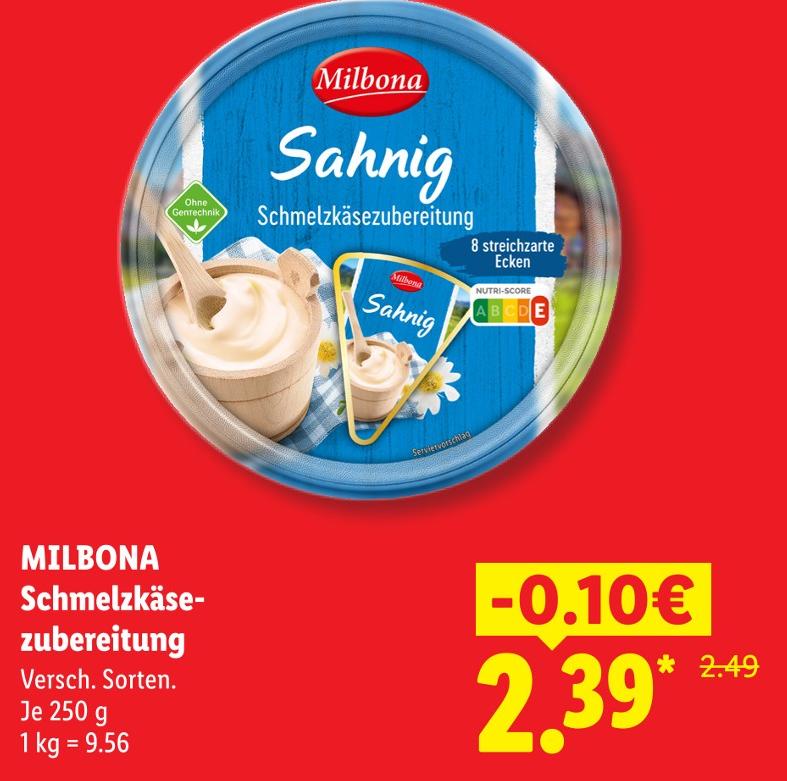 Schmelzkäsezubereitung