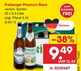 Freiberger Premium Biere Angebote bei Netto Marken-Discount Forst für 9,49 €