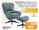 Sessel mit Hocker Angebote von opti living bei Opti-Wohnwelt Schweinfurt für 499,00 €