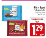 Alpenmilch von Ritter Sport im aktuellen EDEKA Prospekt für 1,29 €