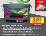 Farbmischung im toom Baumarkt Prospekt Wohnraumfarbe von toom im aktuellen toom Baumarkt Prospekt für 21,99 €