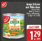 Junge Erbsen mit Möhrchen bei EDEKA im Wachtendonk Prospekt für 1,29 €
