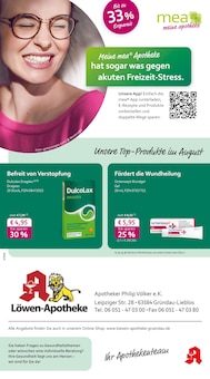 mea - meine apotheke Prospekt Unsere August-Angebote mit 4 Seiten