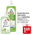 Aloe Vera Spül-Lotion Angebote von Frosch bei EDEKA Weinheim für 1,69 €