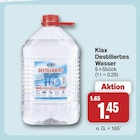 Destilliertes Wasser von Klax im aktuellen famila Nordwest Prospekt