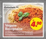 Gutschein Vegane Bolognaise für 4,90 € bei Höffner im Angebot Gutschein Vegane Bolognaise im aktuellen Höffner Prospekt