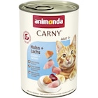 Animonda Cat Dose Carny Adult Huhn & Lachs 400 g bei Zookauf im Hemer Prospekt für 1,99 €