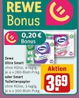 Toilettenpapier im REWE Prospekt Toilettenpapier von Zewa im aktuellen REWE Prospekt für 3,69 €