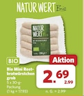 Aktuelle Bratwurst Angebote bei combi in Oldenburg Aktuelles Bio Mini Rostbratwürstchen grob Angebot bei combi in Oldenburg ab 2,69 €