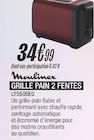 GRILLE PAIN 2 FENTES - MOULINEX en promo chez Blanc Brun Brest à 34,99 €