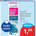 Meerwasser Nasenspray von Curafit für 1,09 € bei budni im Angebot Meerwasser Nasenspray von Curafit im aktuellen budni Prospekt