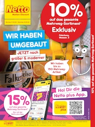 Netto Marken-Discount Prospekt für Oderberg mit 2 Seiten Netto Marken-Discount Prospekt für Oderberg: "10% auf das gesamte Mehrweg-Sortiment", 2 Seiten, 31.08.2026 - 05.09.2026