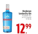 London Dry Gin Angebote von Henderson bei EDEKA Memmingen für 12,99 €