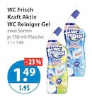 Kraft Aktiv WC Reiniger Gel (Blau) im V-Markt Prospekt Kraft Aktiv WC Reiniger Gel (Blau) von WC Frisch im aktuellen V-Markt Prospekt für 1,49 €