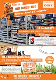 OBI Prospekt für Neubeuern: "Neu im OBI RAUBLING: Heimtier-, Kunst- & Kreativbedarf", 2 Seiten, 14.02.2026 - 27.02.2026