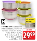 Schüssel-Set aus Edelstahl Angebote von Hensslers bei E center Trier für 29,99 €