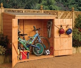 Abri à vélos bois 1,50 m² adossable Wallstore - BERTILLO en promo chez Mr.Bricolage Saint-Nazaire à 499,90 €