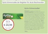 Schmerzsalbe bei LINDA Premiumapotheke im Pfungstadt Prospekt für 24,99 €