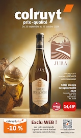 Prospectus Colruyt à Rioz, "Foire aux vins JURA", 4 pages de promos valables du 25/09/2024 au 13/10/2024