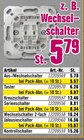 Aus-/Wechselschalter im Angebot bei Hornbach in Ettlingen Aus-/Wechselschalter Angebote bei Hornbach Ettlingen für 5,57 €