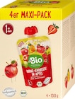 Quetschie Birne-Erdbeere-Apfel mit Hafer, ab 1 Jahr, (4x100g) von dmBio im aktuellen dm-drogerie markt Prospekt für 2,75 €
