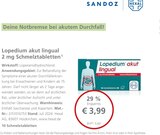 LINDA Losheim - Lopedium akut lingual Angebot im Prospekt Lopedium akut lingual bei LINDA im Losheim Prospekt für 3,99 €